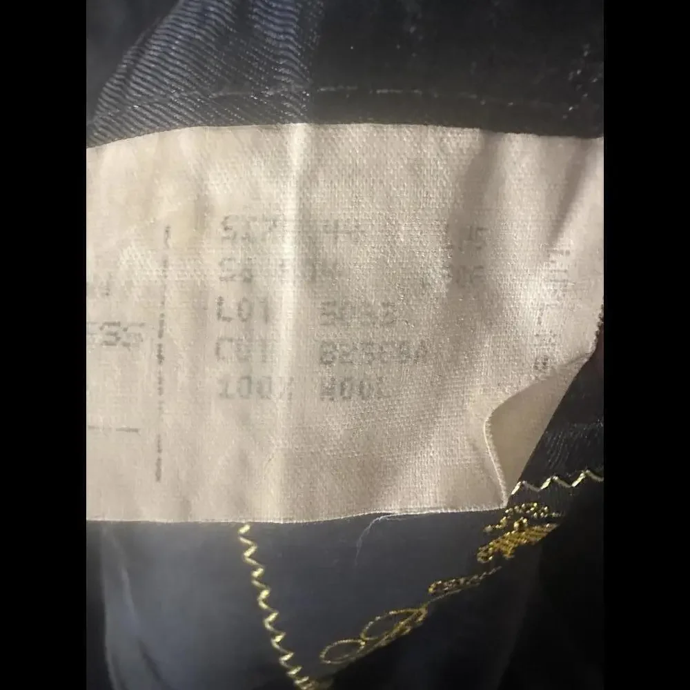 Vintage Brooks Brothers navy blue pinstriped single-breasted blazer Size 44L